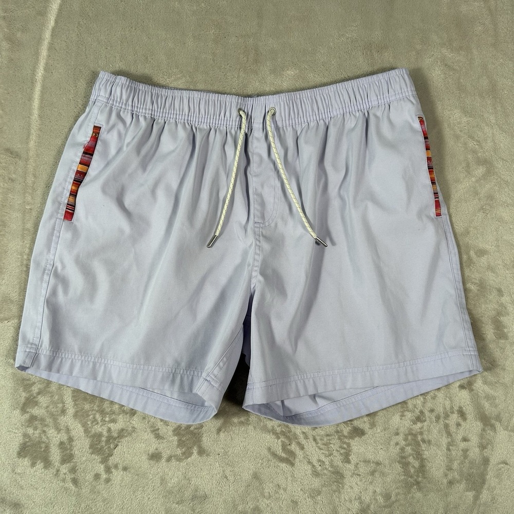 Wowie Shorts Mens XL Purple Nomad 3.0 Aztec Trim Drawstring Unlined Beach AQ2574